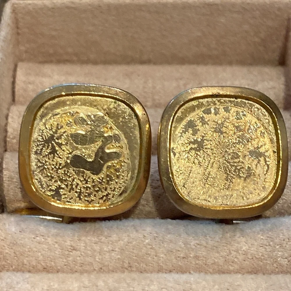Vintage Gold-Tone Cufflinks